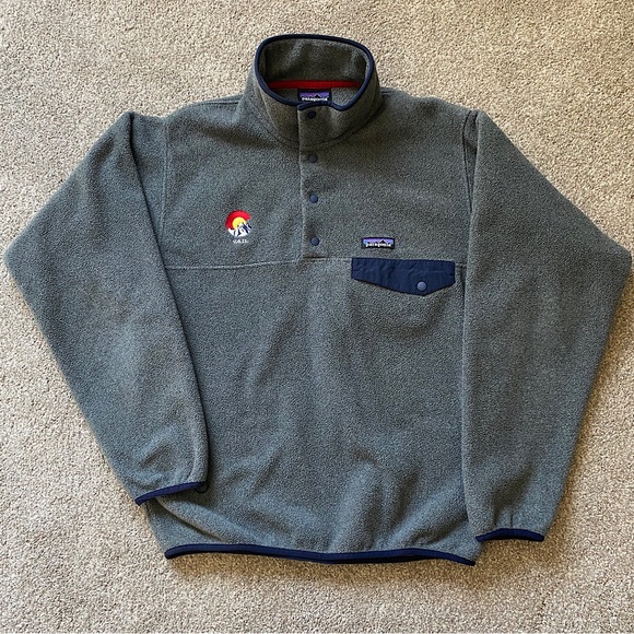 🎉Patagonia Vail Synchilla Snap-T Fleece Pullover, Men’s Size Small, Grey/… - Picture 1 of 6